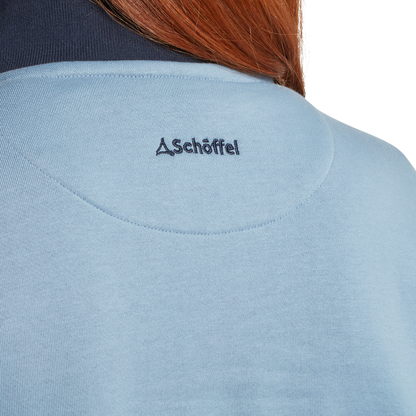 Braunton 1/4 Zip Sweatshirt Blueberry/Lake Blue