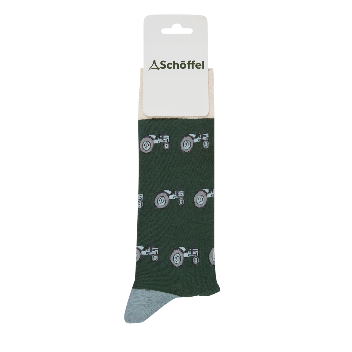 Schoffel Cotton Socks Grey Tractor 7-11