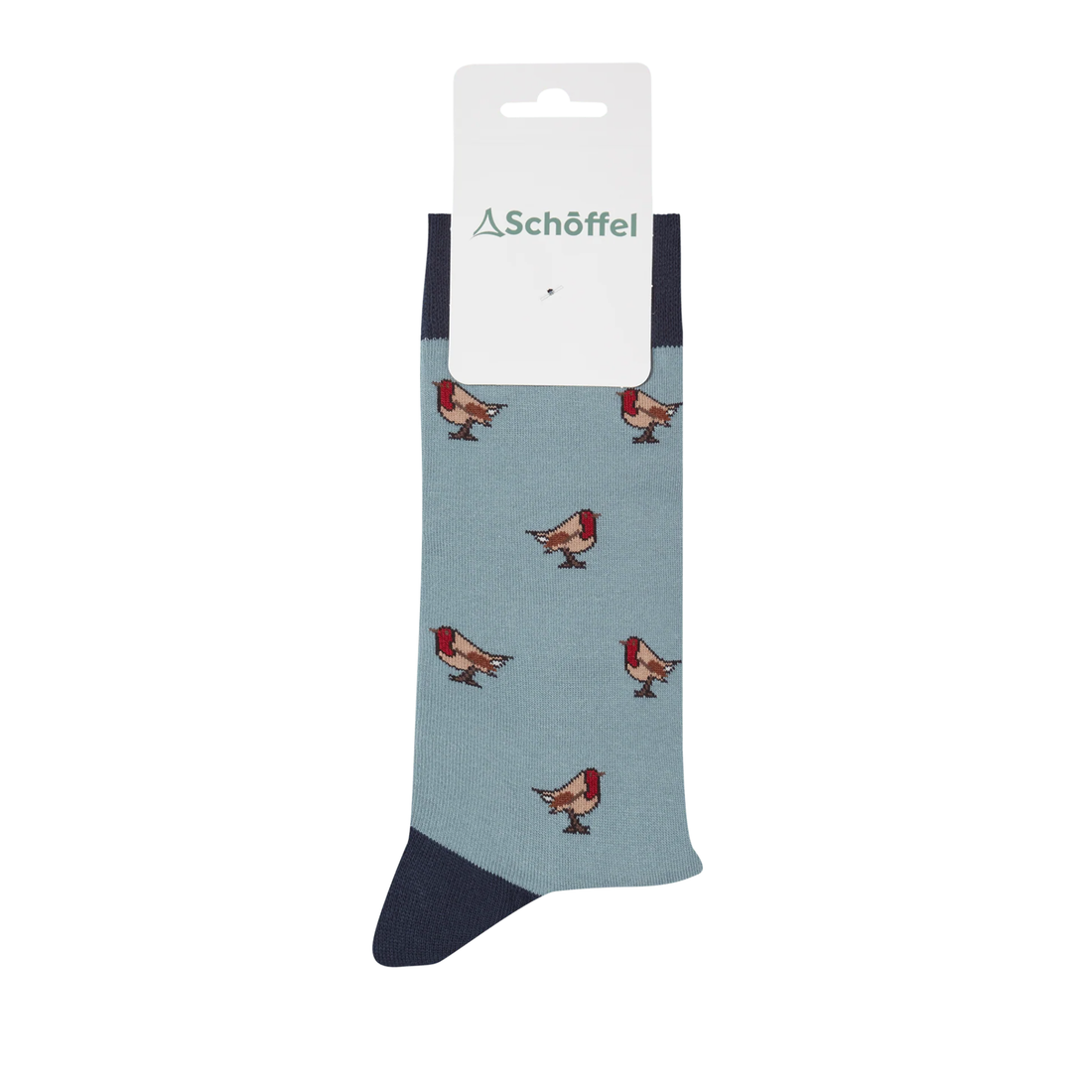 Schoffel Cotton Socks Sterling Blue Robin 7-11