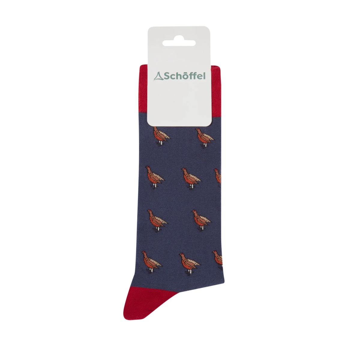 Schoffel Cotton Socks Vintage Grouse Navy 7-11