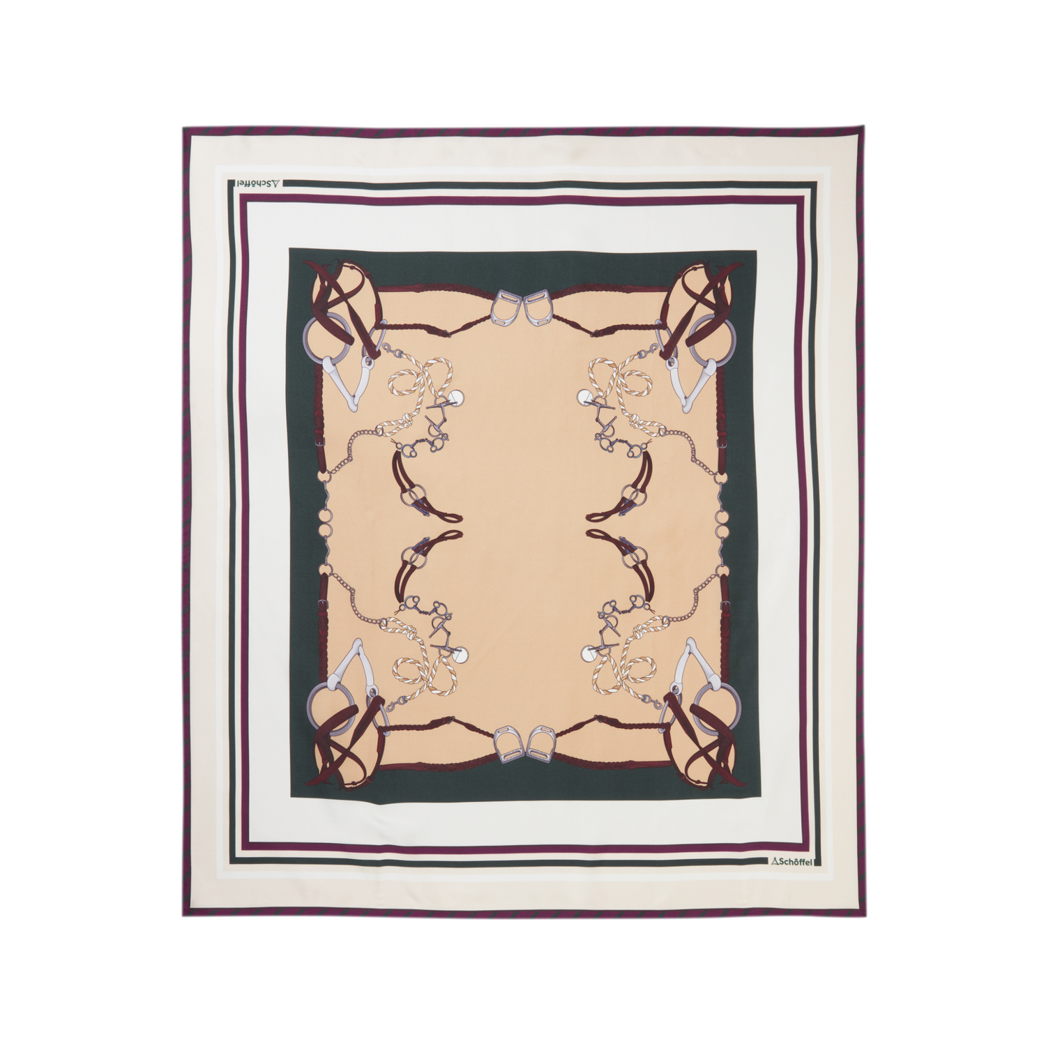 Hathersage Silk Scarf Bridle Print