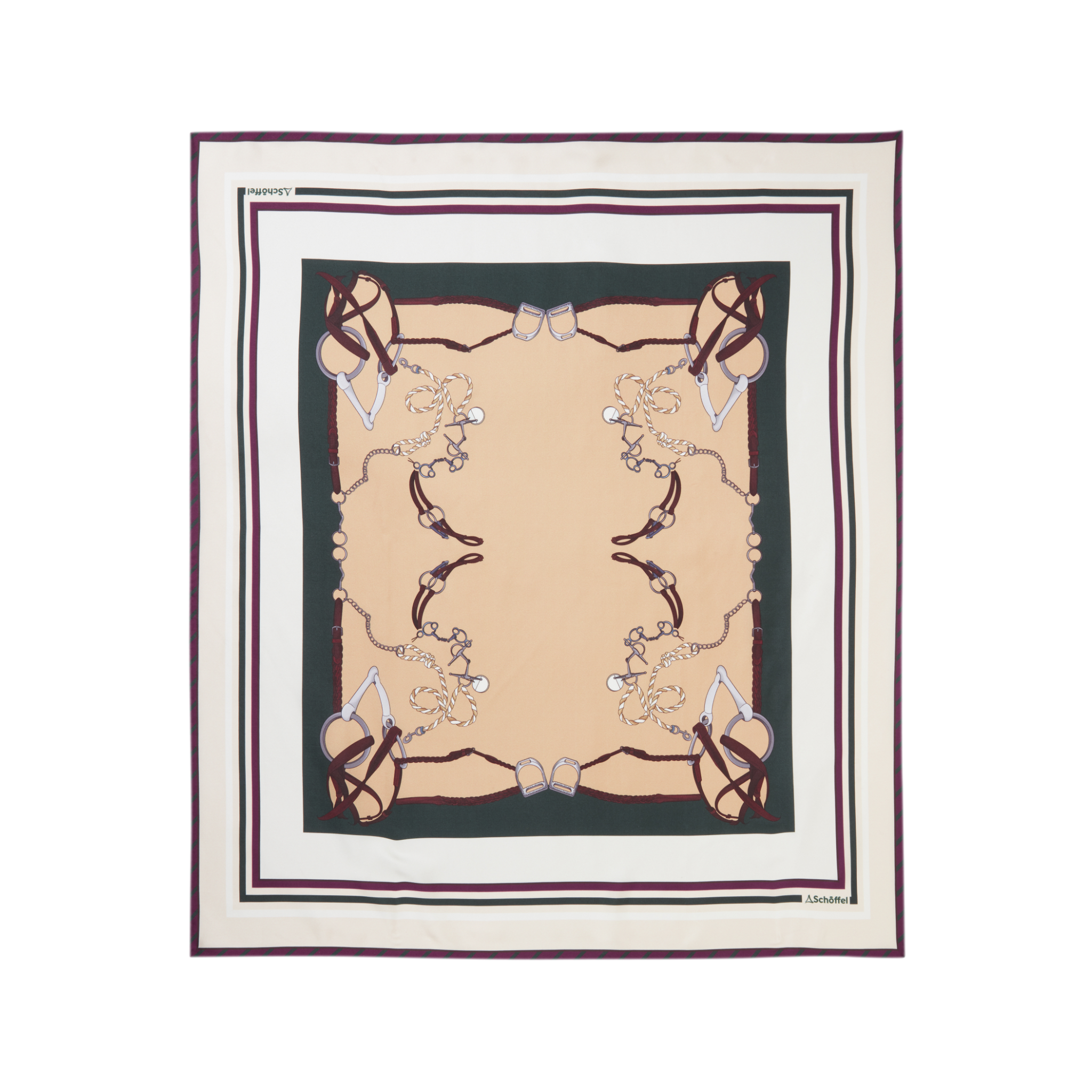 Hathersage Silk Scarf Bridle Print