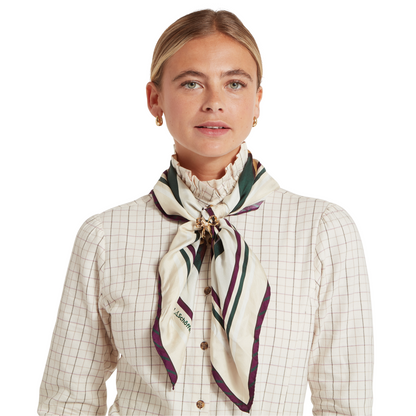 Hathersage Silk Scarf Bridle Print