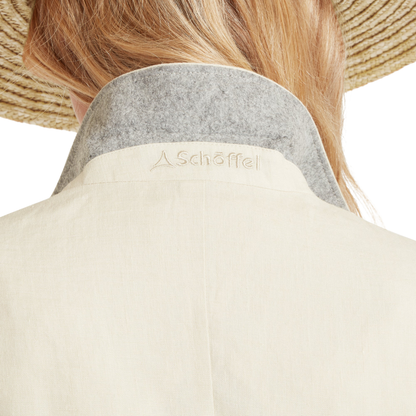 Henley Linen Blazer Oat