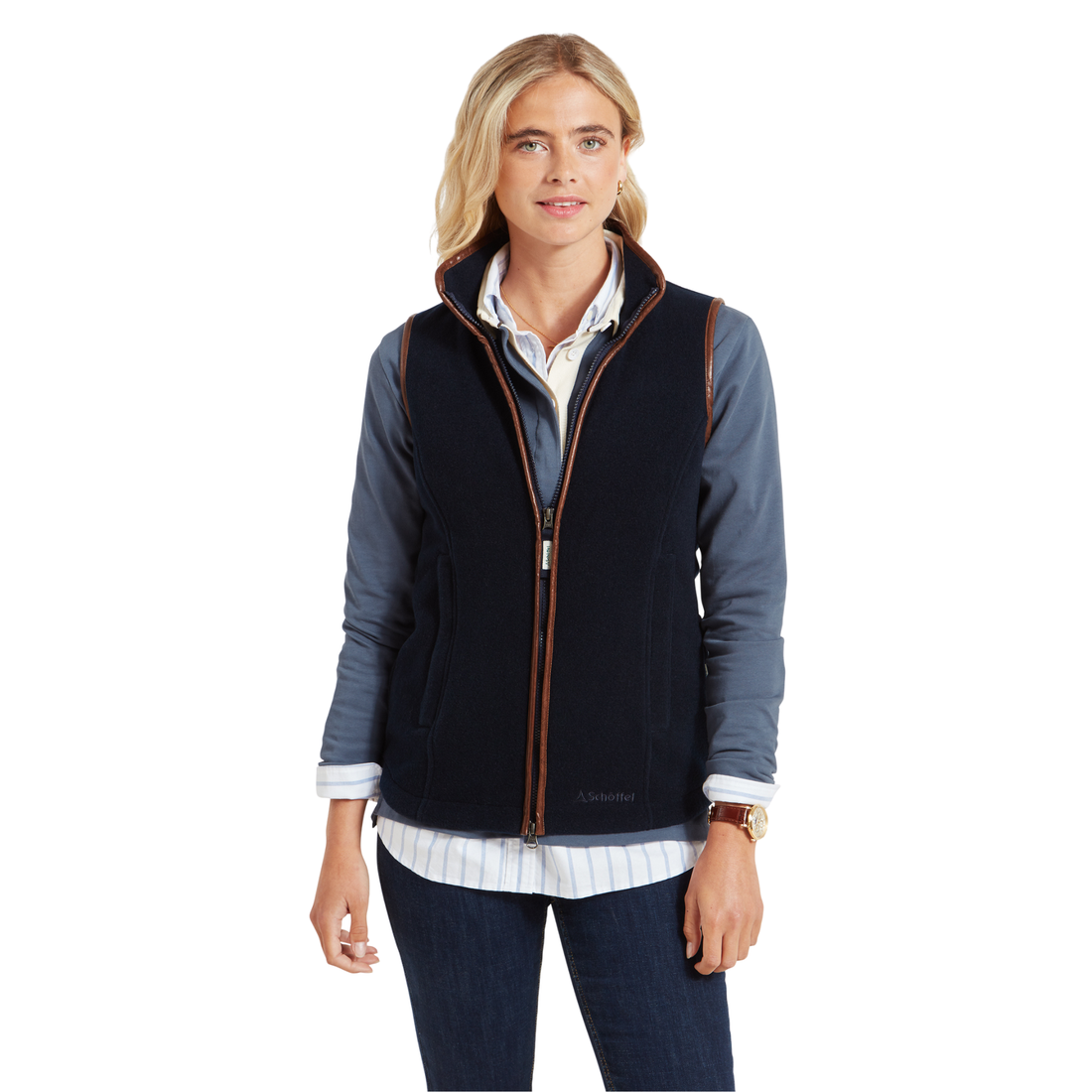 Lyndon Fleece Gilet Navy