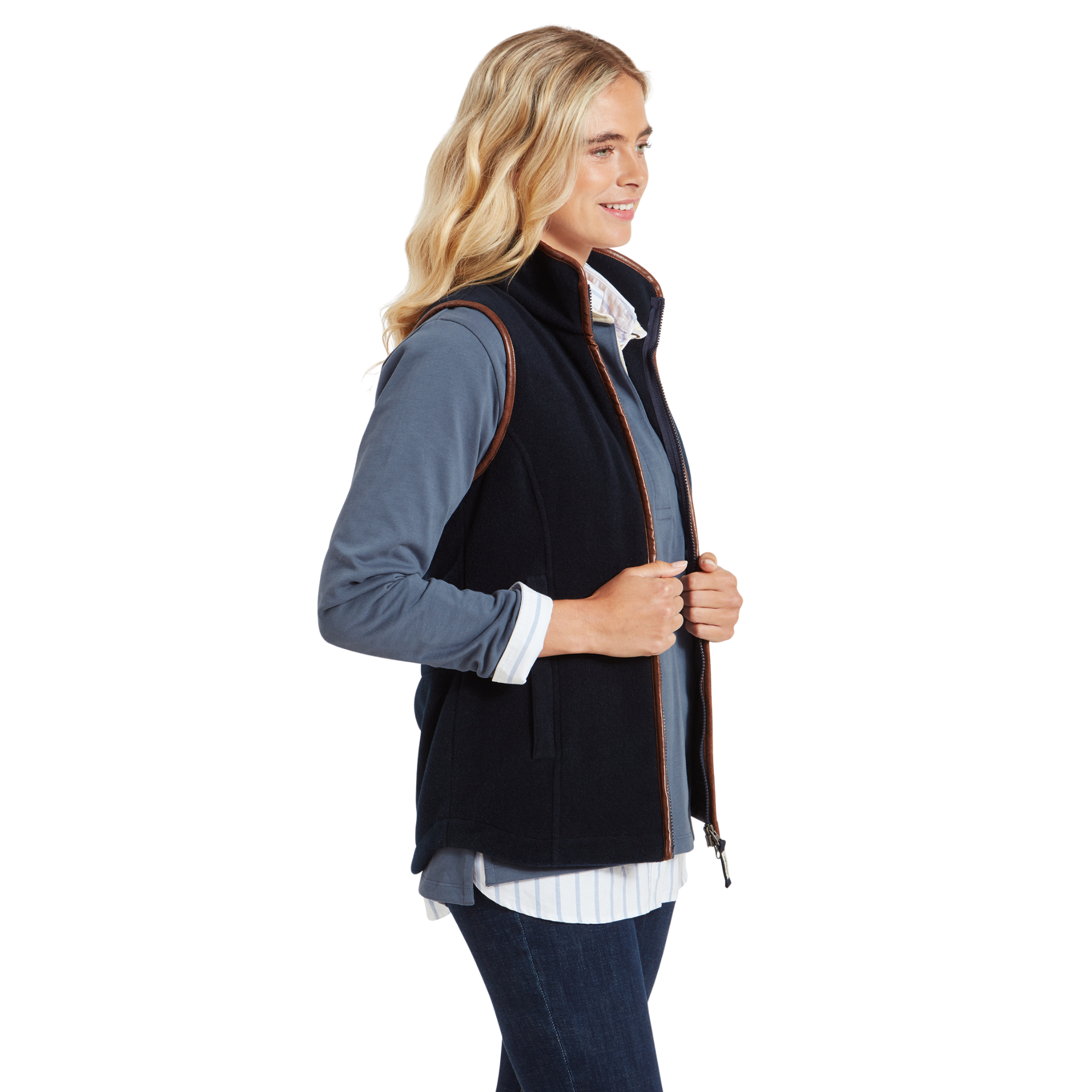 Lyndon Fleece Gilet Navy