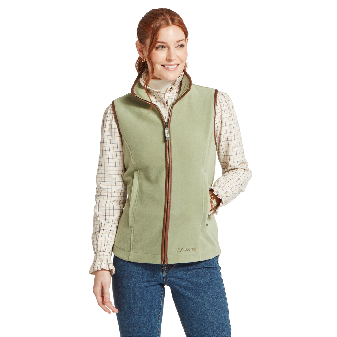 Lyndon Fleece Gilet Sage Green
