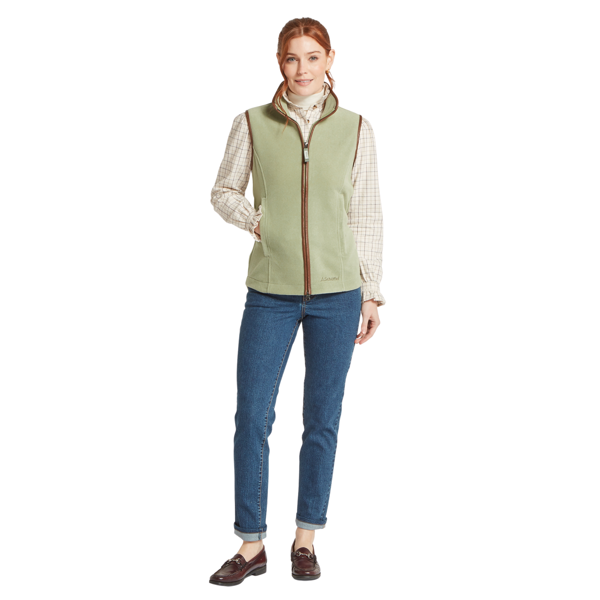Lyndon Fleece Gilet Sage Green