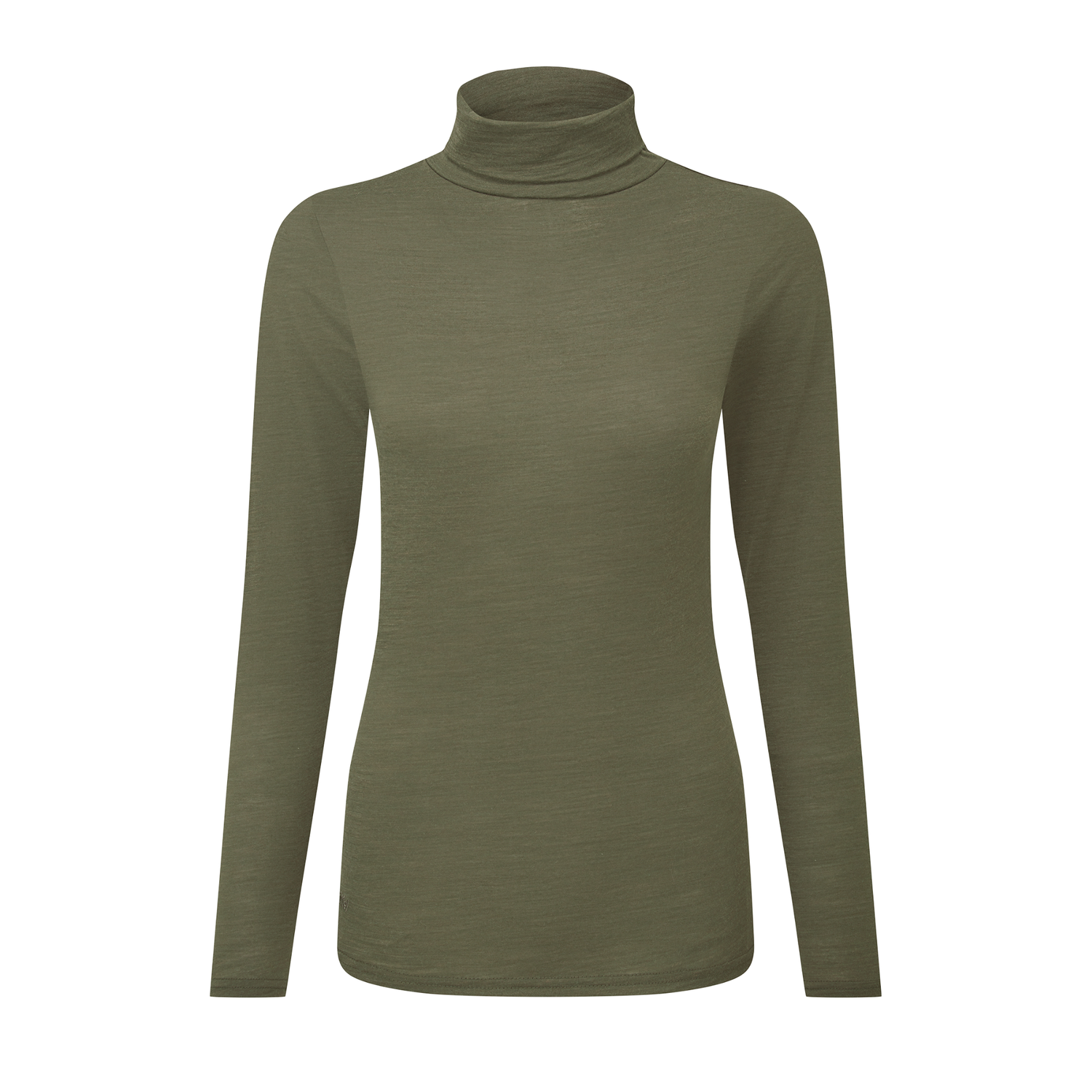 Malton Merino Top Dark Khaki Green