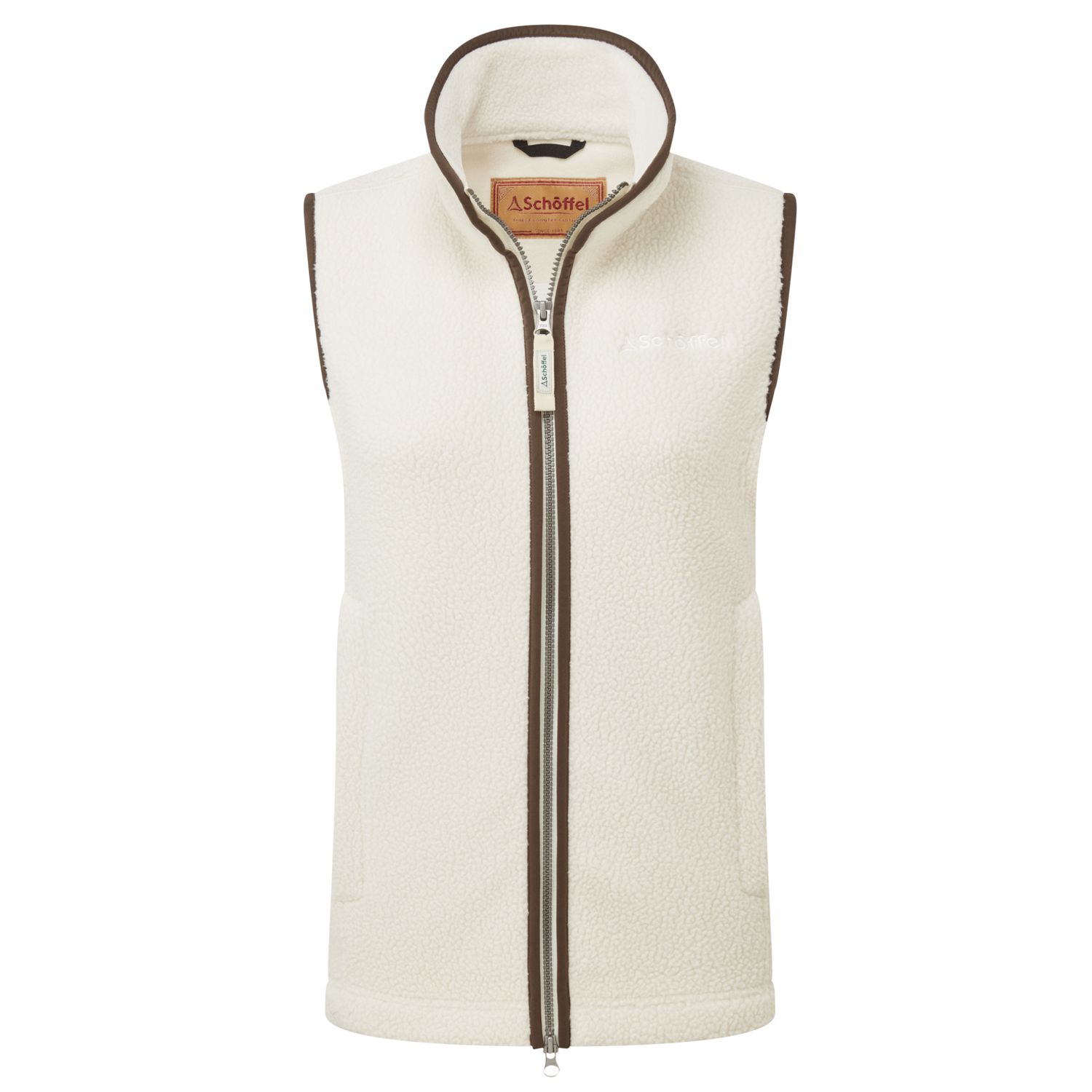 Lyndon Retro Fleece Gilet Soft White