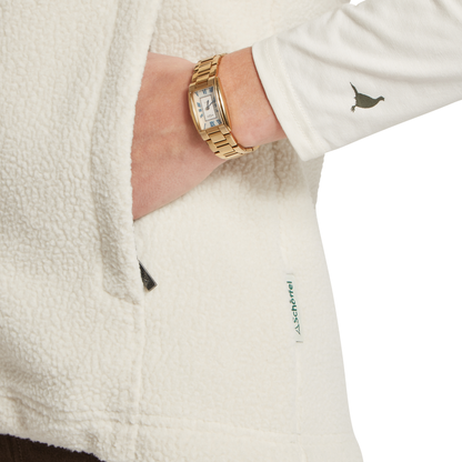Lyndon Retro Fleece Gilet Soft White
