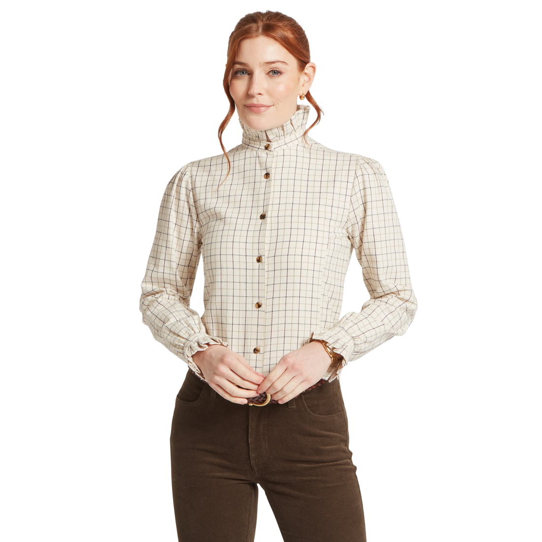 Sheringham Shirt Beetroot Check
