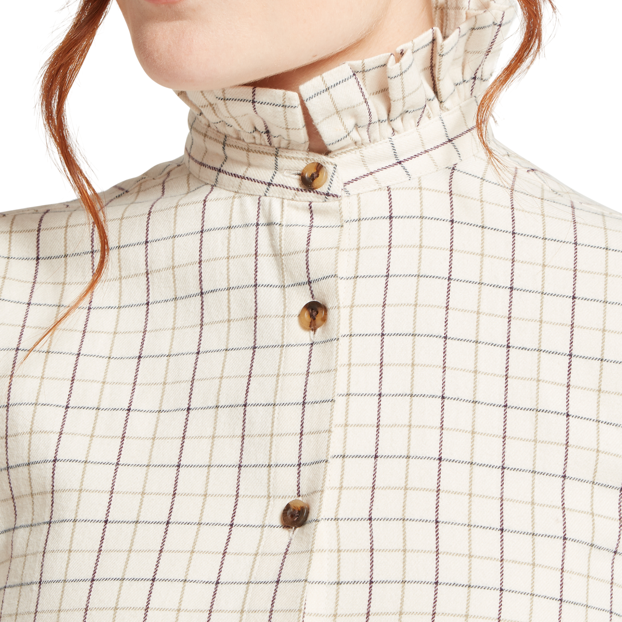 Sheringham Shirt Beetroot Check