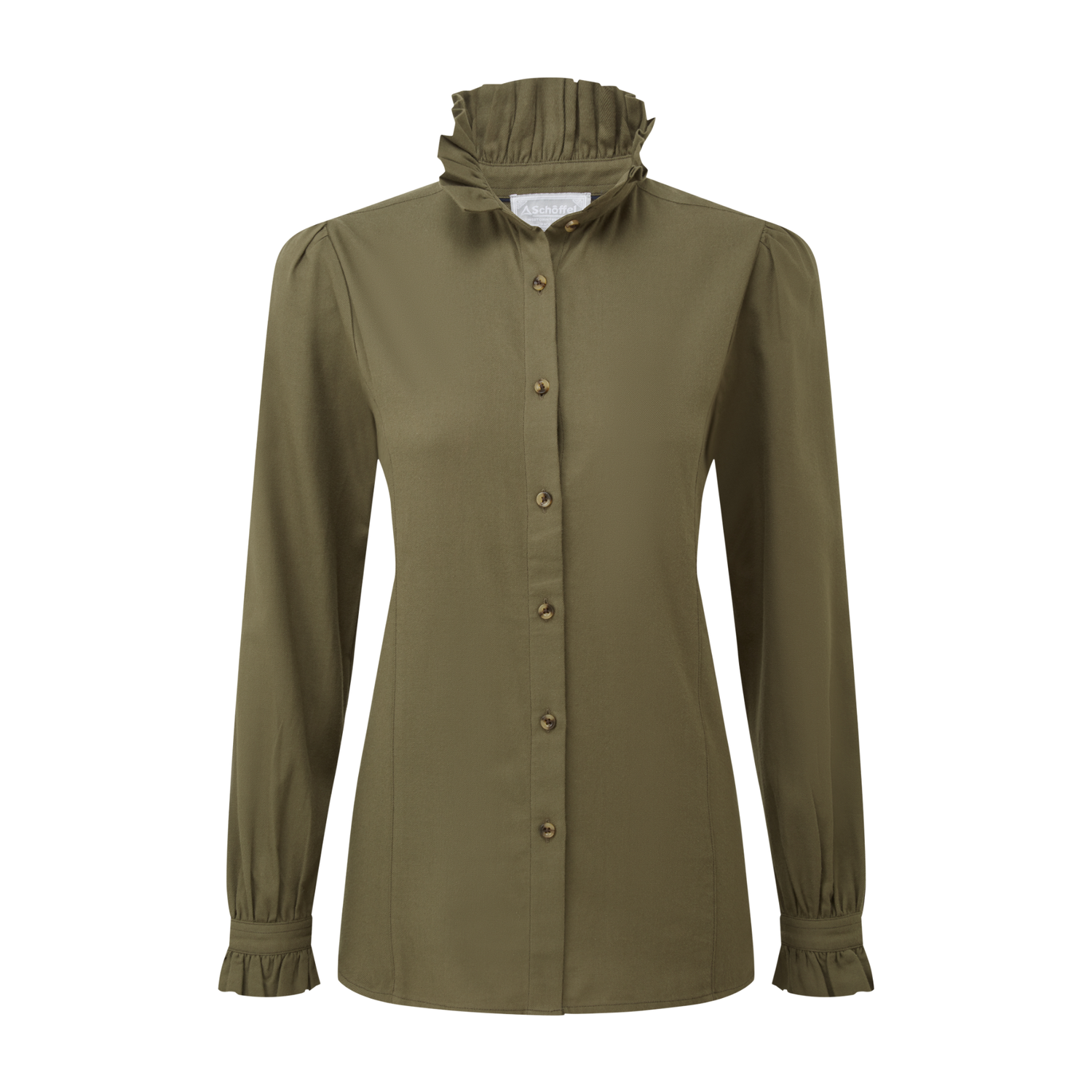 Sheringham Shirt Dark Khaki Green