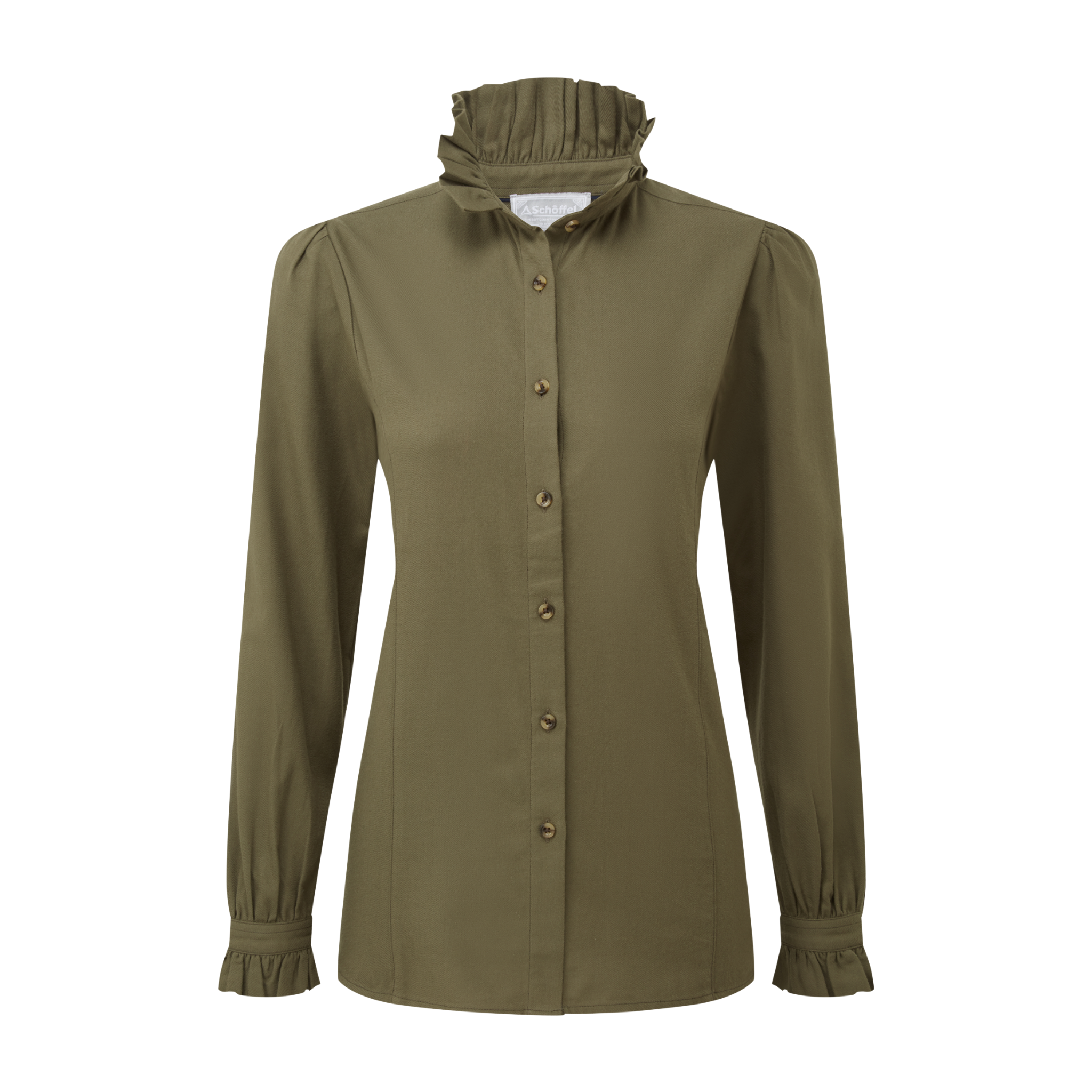 Sheringham Shirt Dark Khaki Green