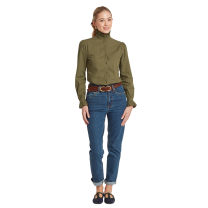 Sheringham Shirt Dark Khaki Green