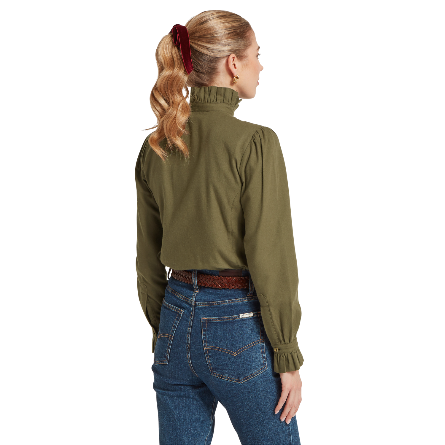 Sheringham Shirt Dark Khaki Green