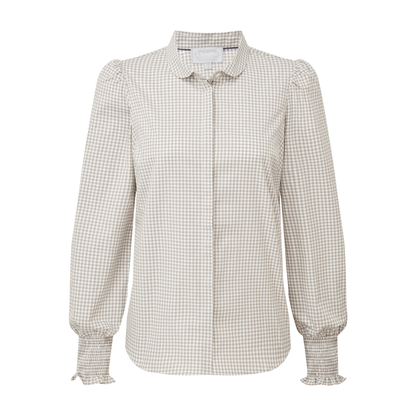 Flora Gingham Shirt Sage Green