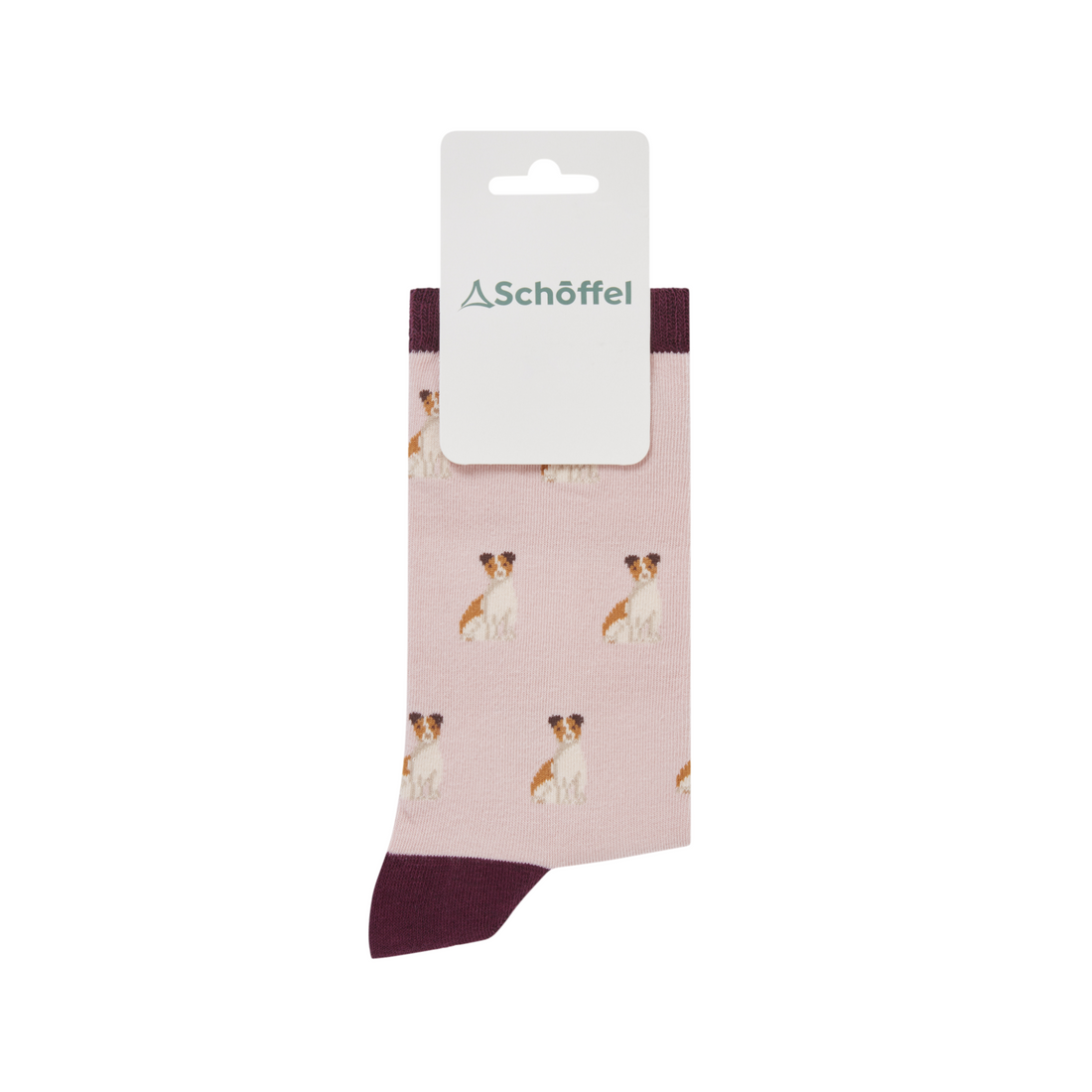 Schoffel Cotton Socks Jack Russel Print 4-7