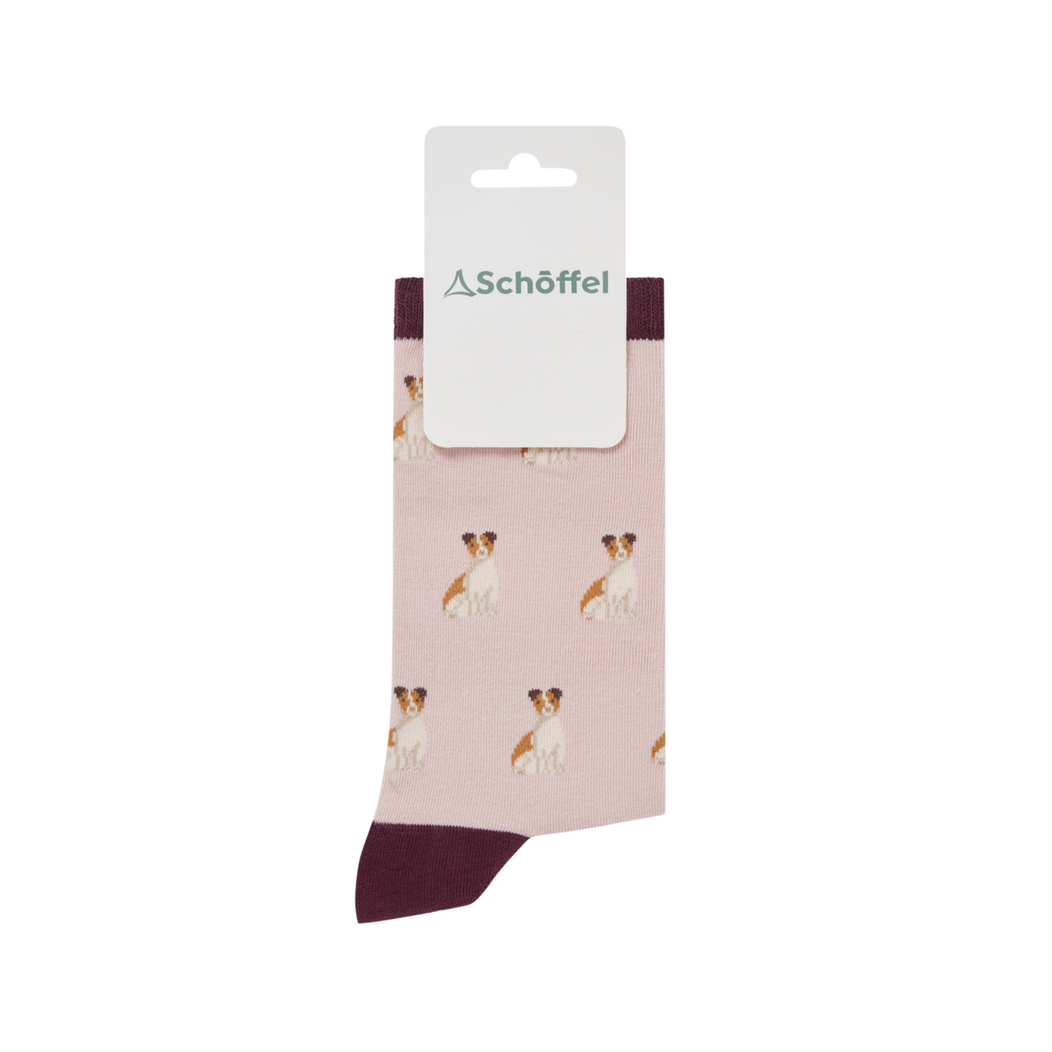 Schoffel Cotton Socks Jack Russel Print 4-7