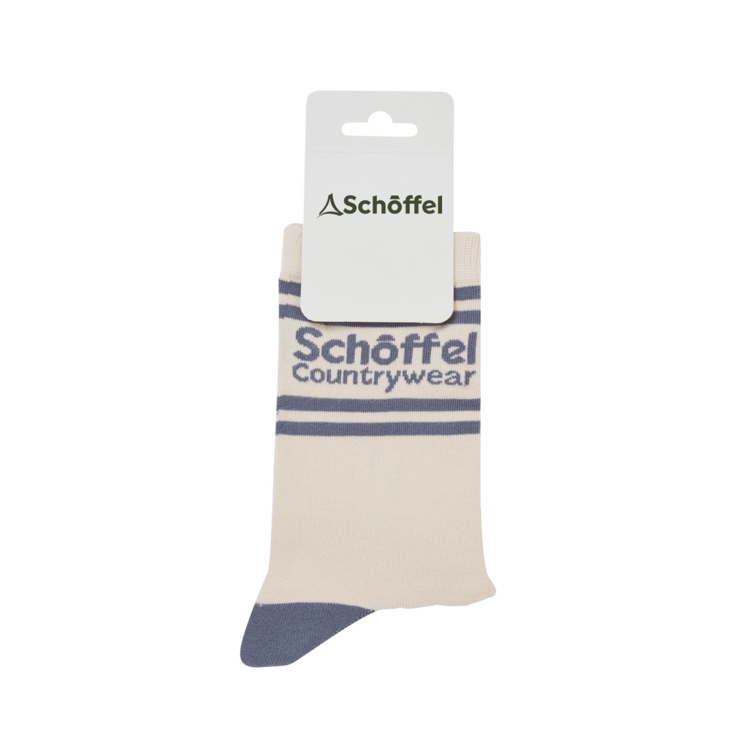 Schoffel Cotton Socks Pale Stone Retro 4-7