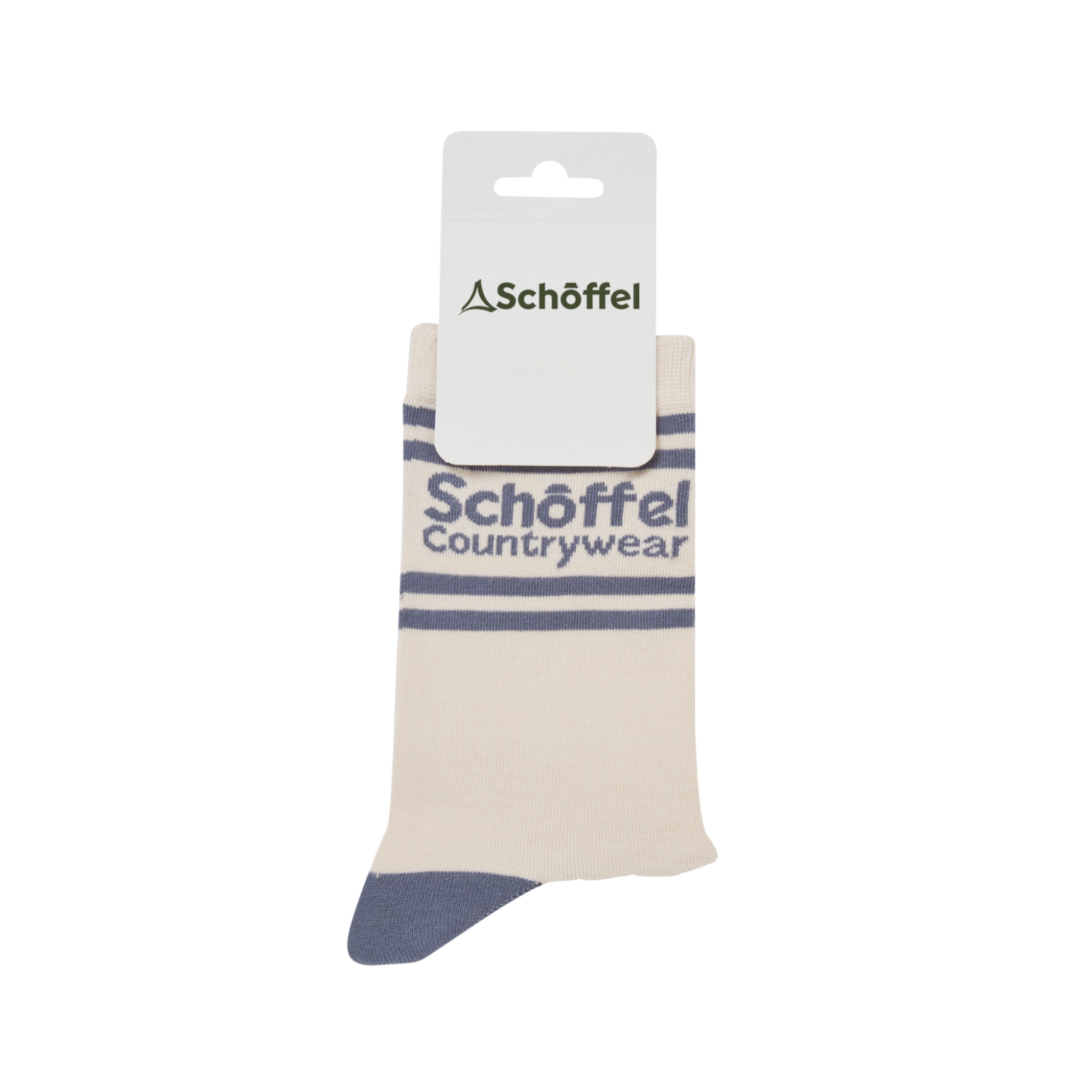 Schoffel Cotton Socks Pale Stone Retro 4-7