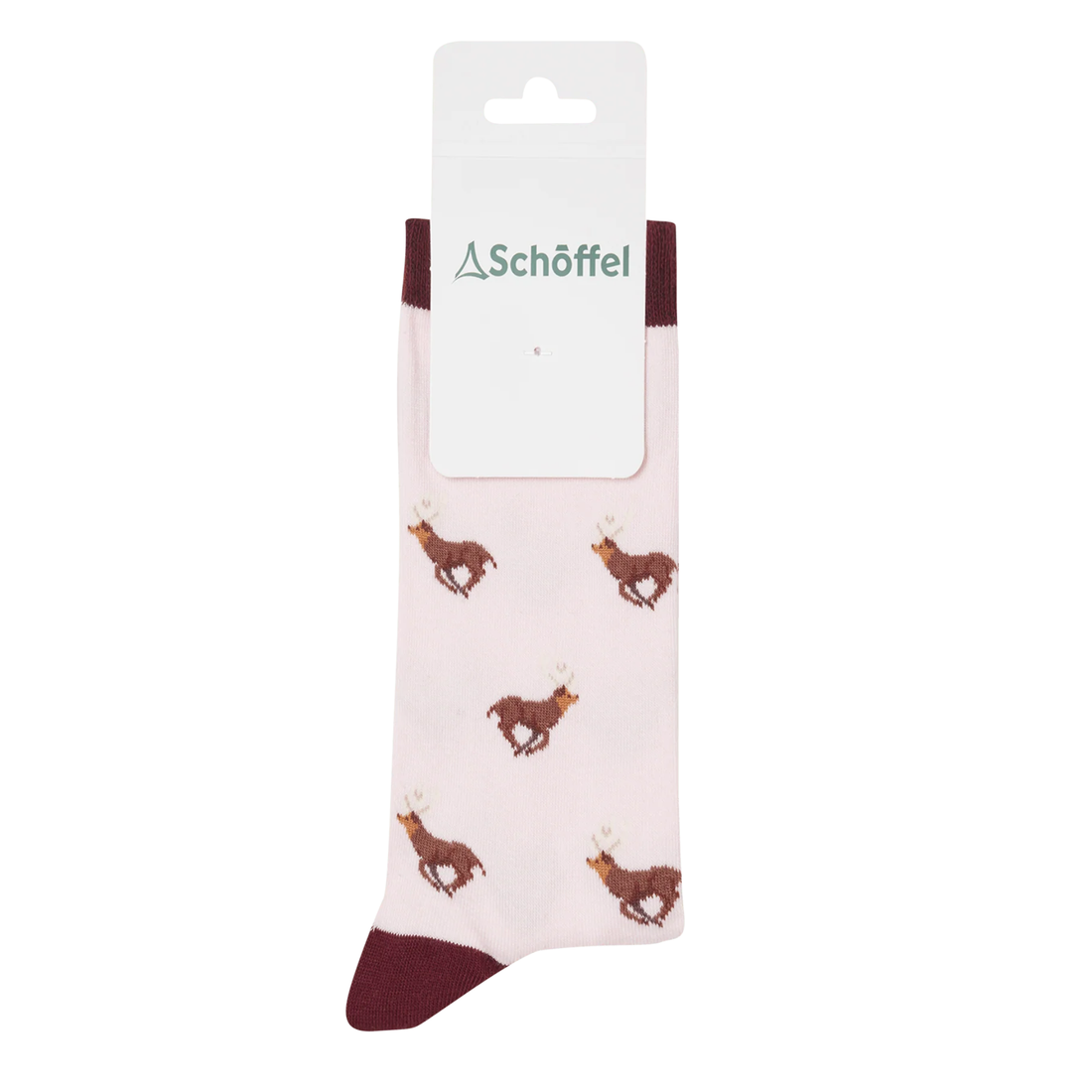 Schoffel Cotton Socks Pink Stag 4-7