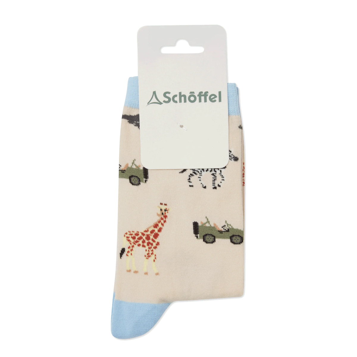 Schoffel Cotton Socks Sky Blue Safari 4-7