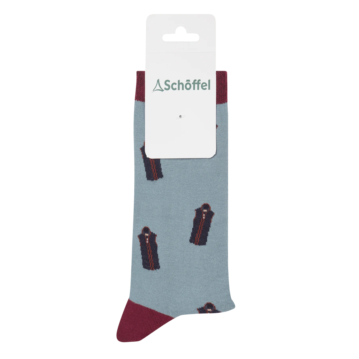 Schoffel Cotton Socks Sterling Blue Lyndon 4-7