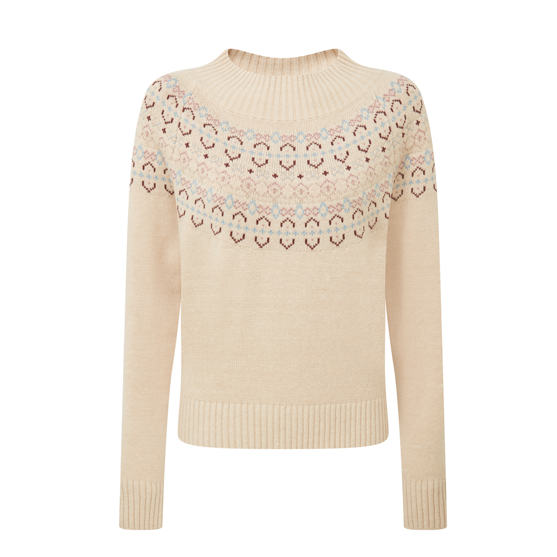 Tresness Fairisle Jumper Port/Lake Blue
