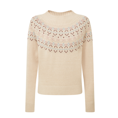 Tresness Fairisle Jumper Port/Lake Blue