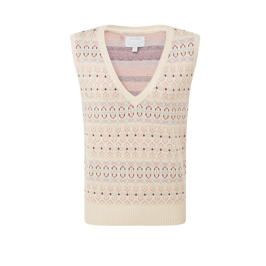 Tresness Fairness Fairisle Vest Port/Lake