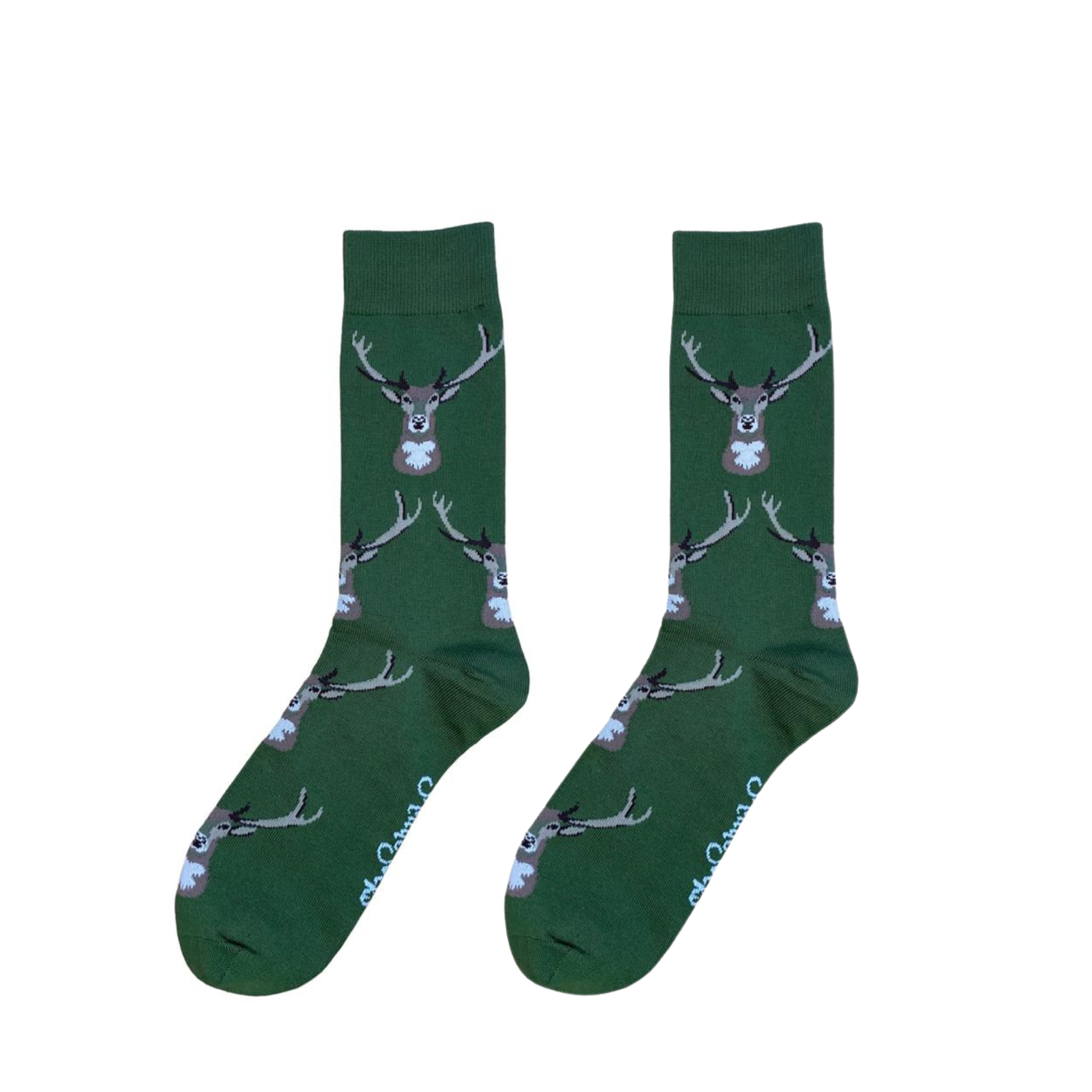 Stag Socks Green