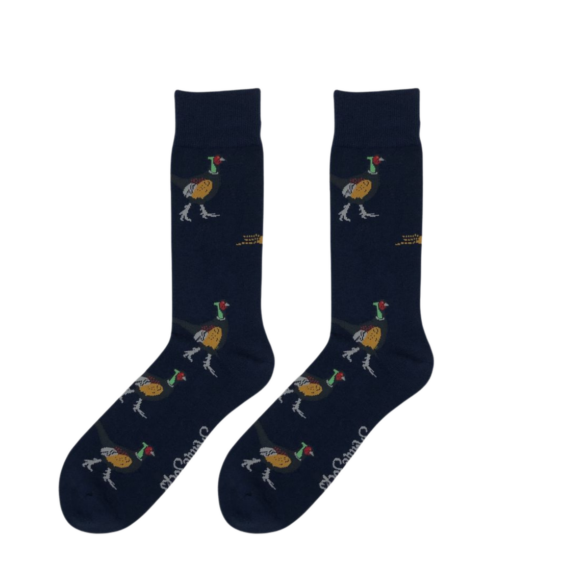 Standing Pheasant Socks Navy