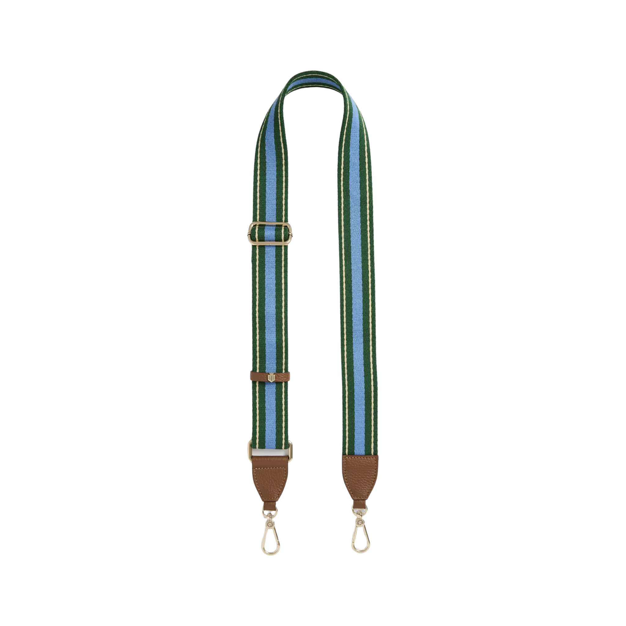 Signature Webbing Strap Clover Green &amp;Sky Blue