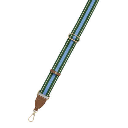 Signature Webbing Strap Clover Green &amp;Sky Blue
