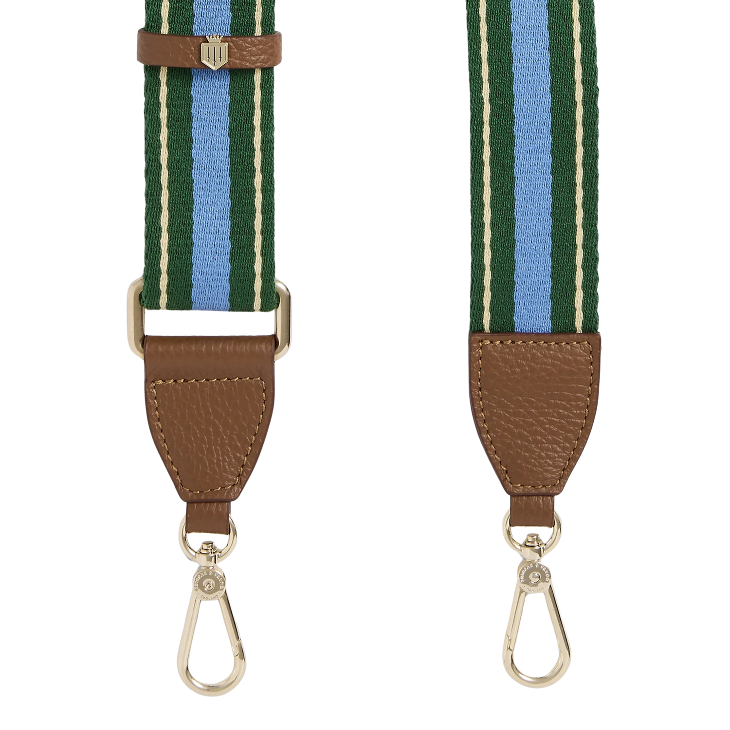 Signature Webbing Strap Clover Green &amp;Sky Blue
