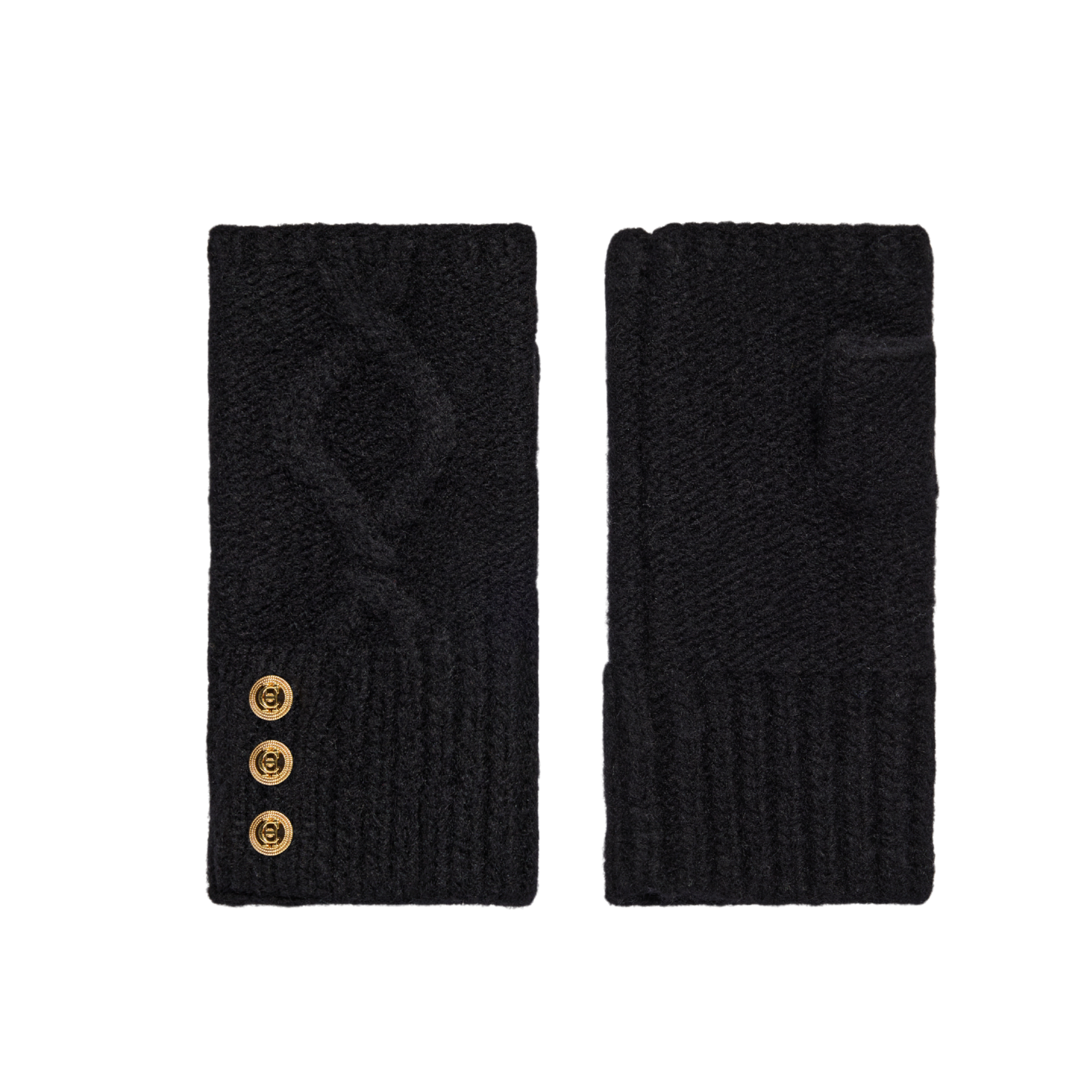 Sloane Fingerless Gloves Black