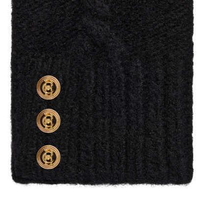 Sloane Fingerless Gloves Black