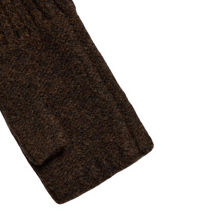 Sloane Fingerless Gloves Chocolate