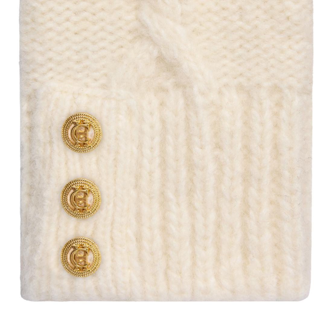 Sloane Fingerless Gloves Cream