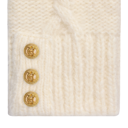Sloane Fingerless Gloves Cream
