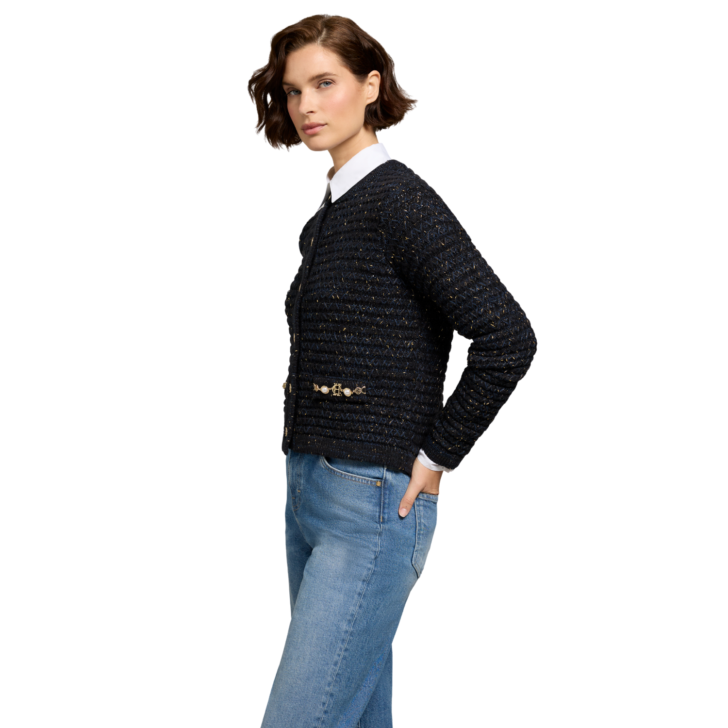 Sofia Knitted Jacket Black