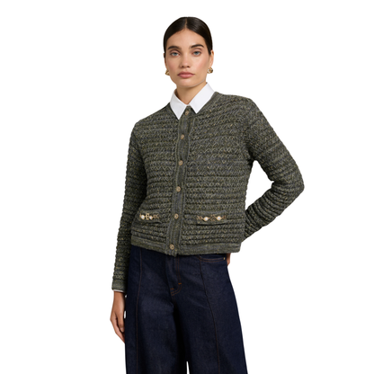 Sofia Knitted Jacket Green