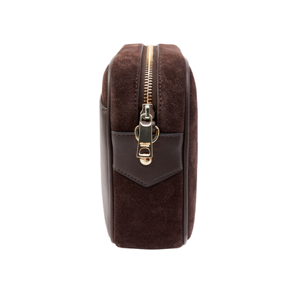 Soho Camera Bag Chocolate Suede