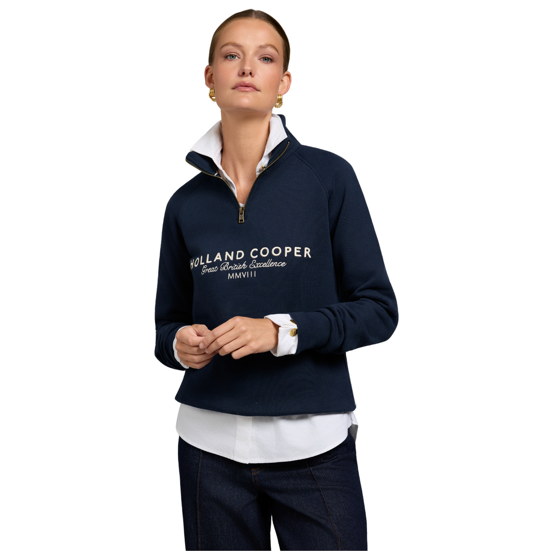 Sporting Goods Zip Henley Ink Navy