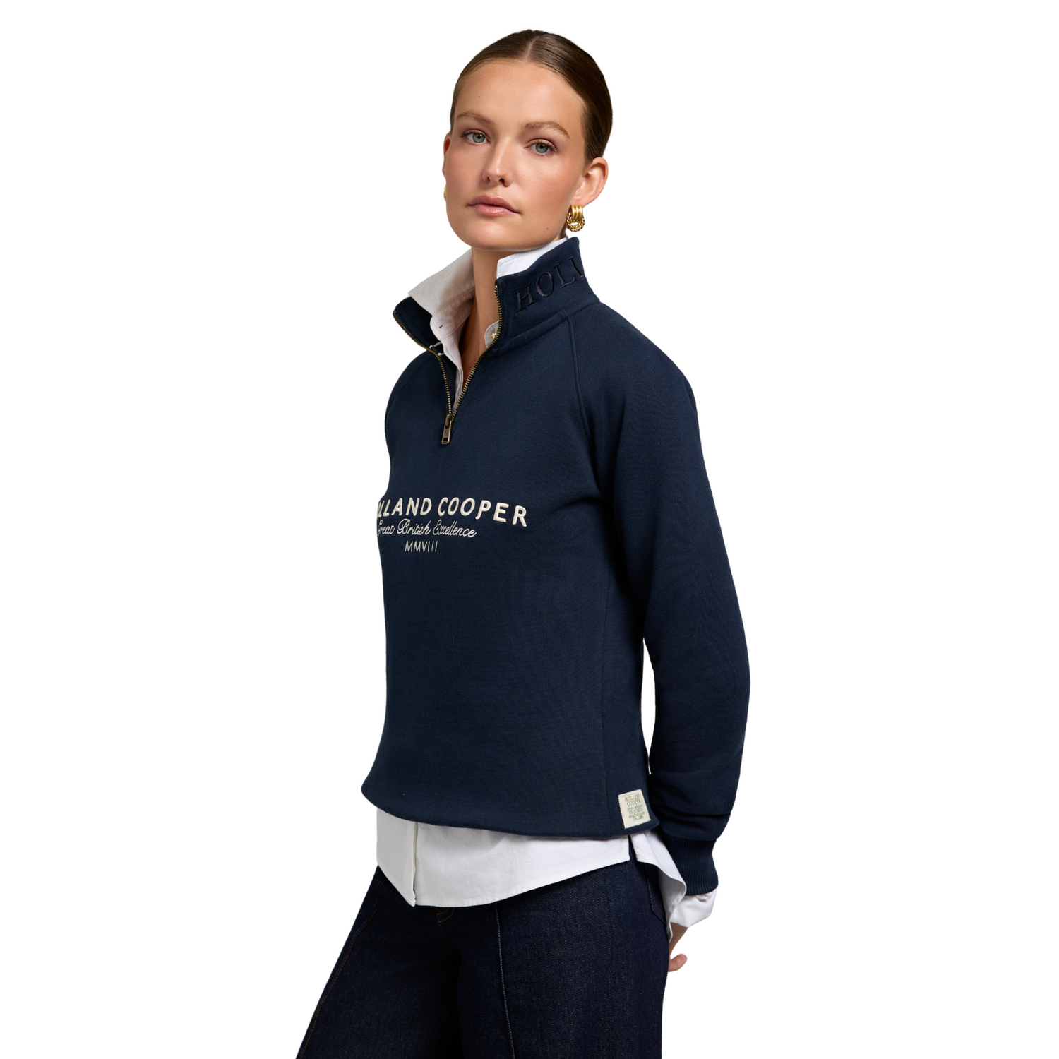 Sporting Goods Zip Henley Ink Navy