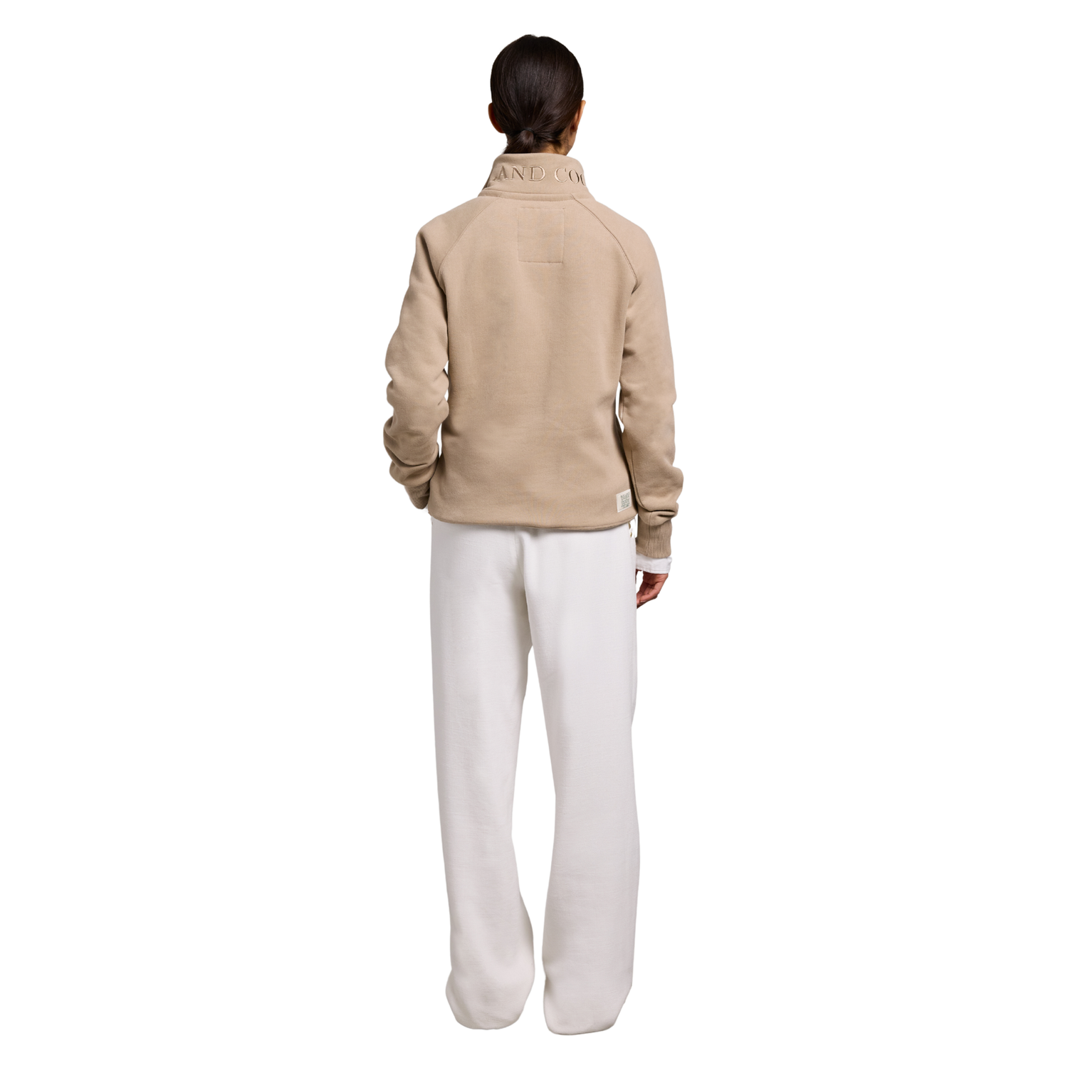 Sporting Goods Zip Henley Taupe