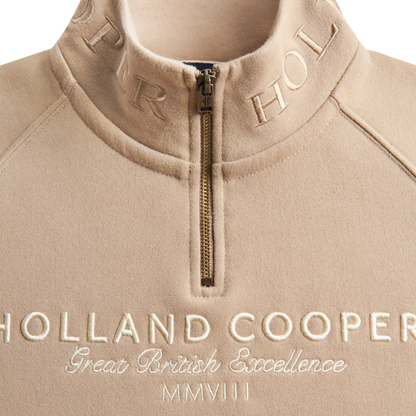 Sporting Goods Zip Henley Taupe