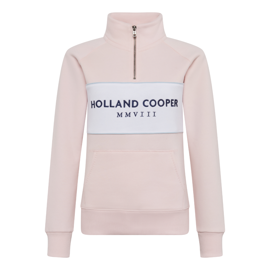 Sporting Heritage Zip Henley Pink